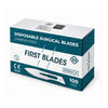 First Blades - להבי סקלפל סטריליים מס׳ 20 או 23 מפלדת פחמן לידית מס׳ 4 100 יח׳