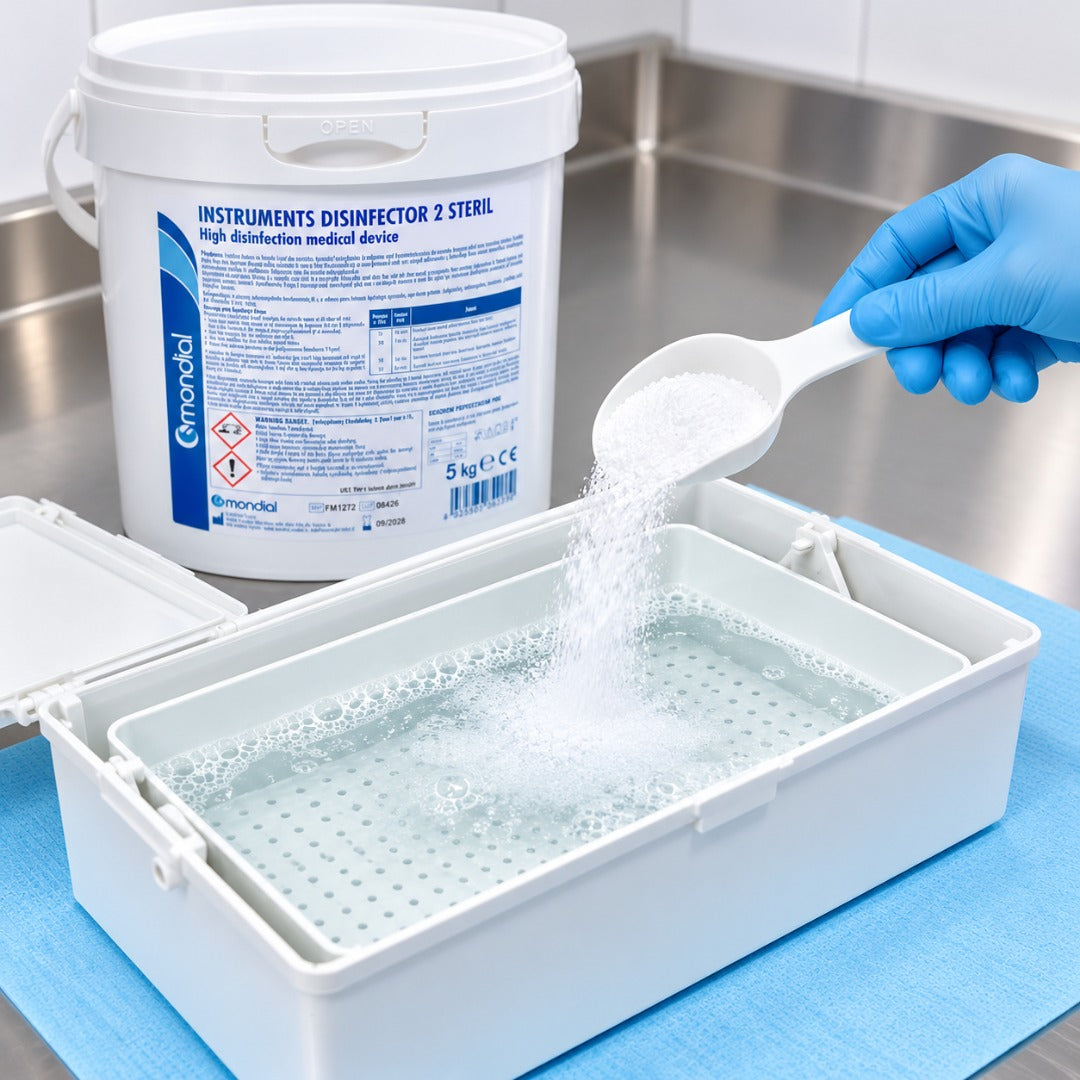 Instruments Disinfector 2 Steril - אבקה לתמיסת חיטוי ועיקור כימי קר 5 ק״ג