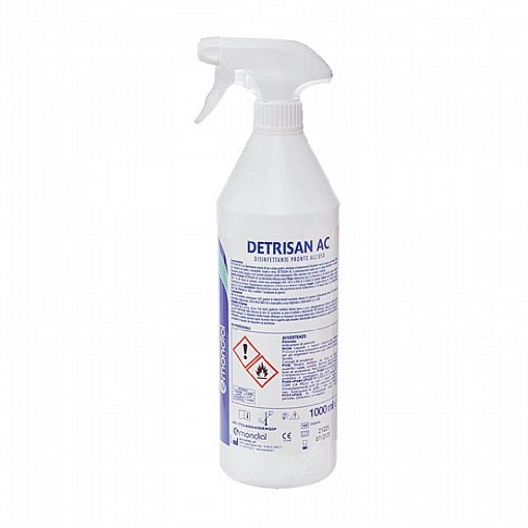 Mondial Detrisan AC Spray - ספריי חיטוי מהיר למשטחי עבודה על בסיס  אלכוהול  1 ליטר