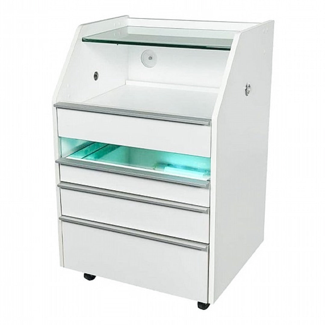 Storage cabinet -ארונית מקצועית ניידת עם תא חיטוי UV מובנה