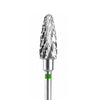 Carbide Cutter Barracudas - מקדח ראש שיוף קרביד "תירס" עם חריצה צולבת גסה ירוק 060