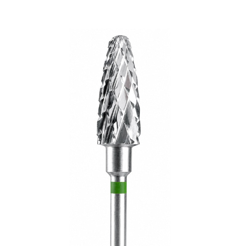 Carbide Cutter Barracudas - מקדח ראש שיוף קרביד "תירס" עם חריצה צולבת גסה ירוק 060