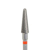 Carbide Bur - מקדח ראש שיוף קרביד קונוס עם חריצה צולבת עדינה אדום 040