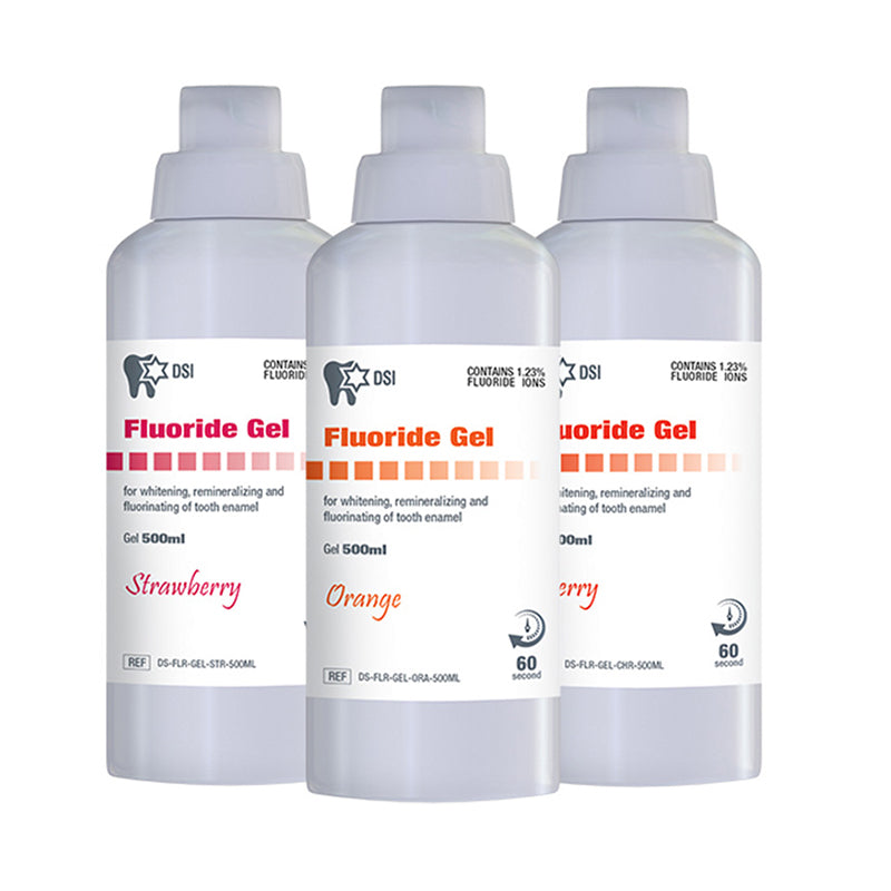 ג'ל פלואור כולל כפות בכל המידות 500 מ״ל Fluoride Gel