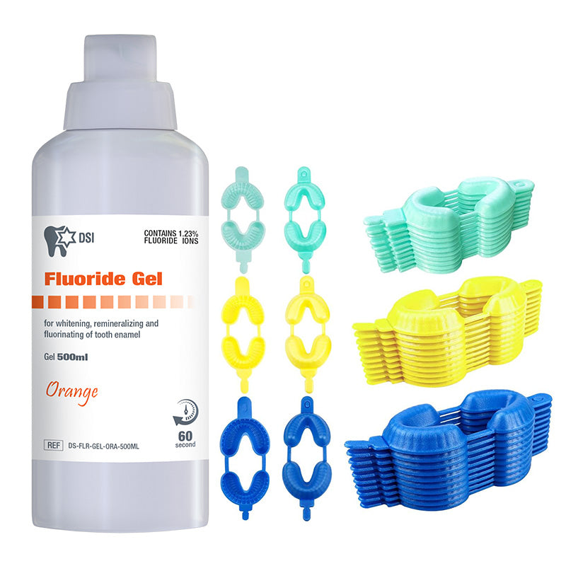 ג'ל פלואור כולל כפות בכל המידות 500 מ״ל Fluoride Gel