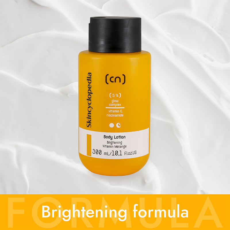 תחליב גוף עם קומפלקס מבהיר 300 מ"ל Skincyclopedia CN 5% Vitamin C Body Lotion