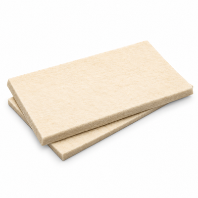 Semi-Hard Felt -  פד לבד דביק להורדת עומסים צמר/ויסקוזה עובי 2 מ"מ 20x10 ס"מ שקית 6 יח