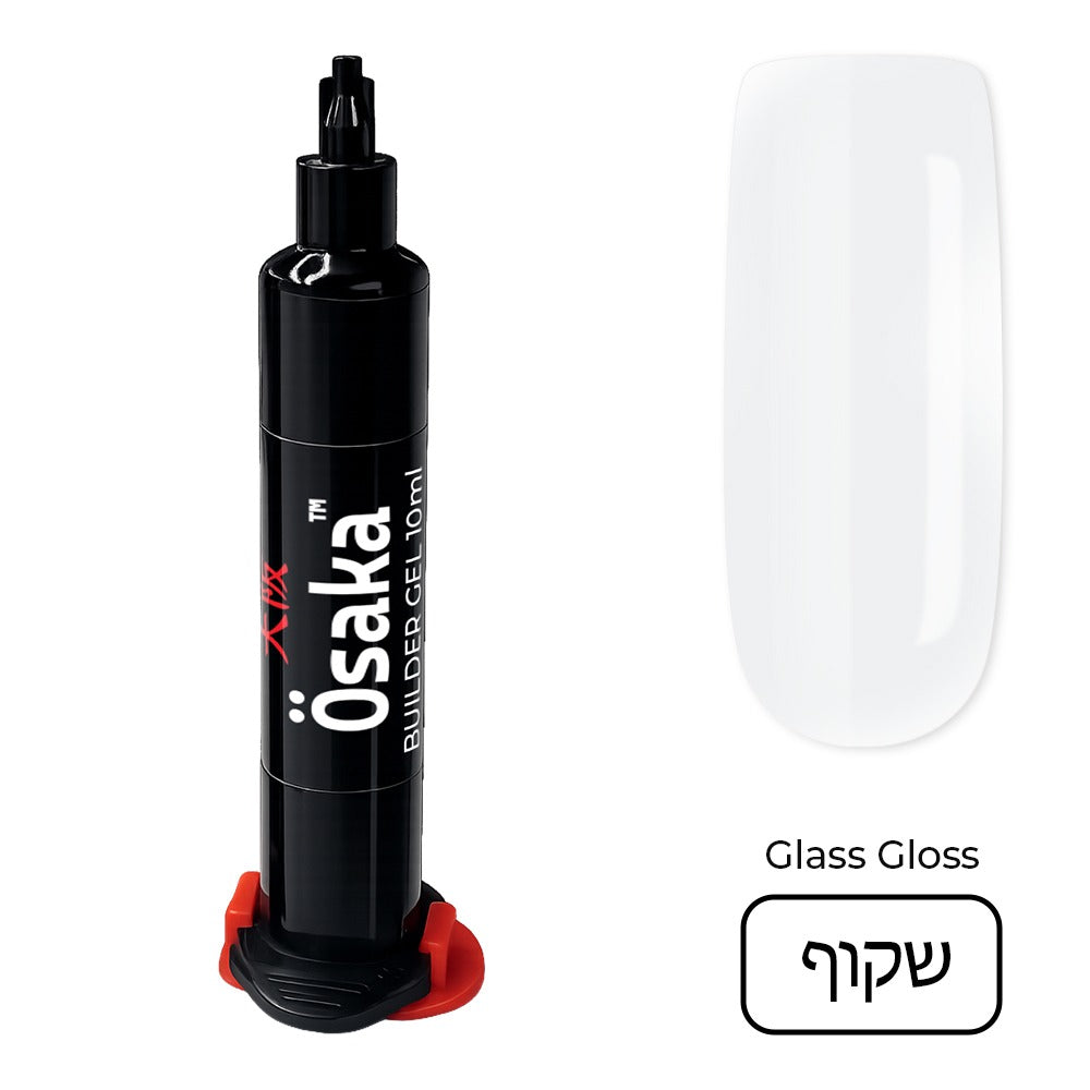 Builder Gel Injector Glass Gloss -  ג׳ל בנייה שקוף מזרק 10 מ"ל