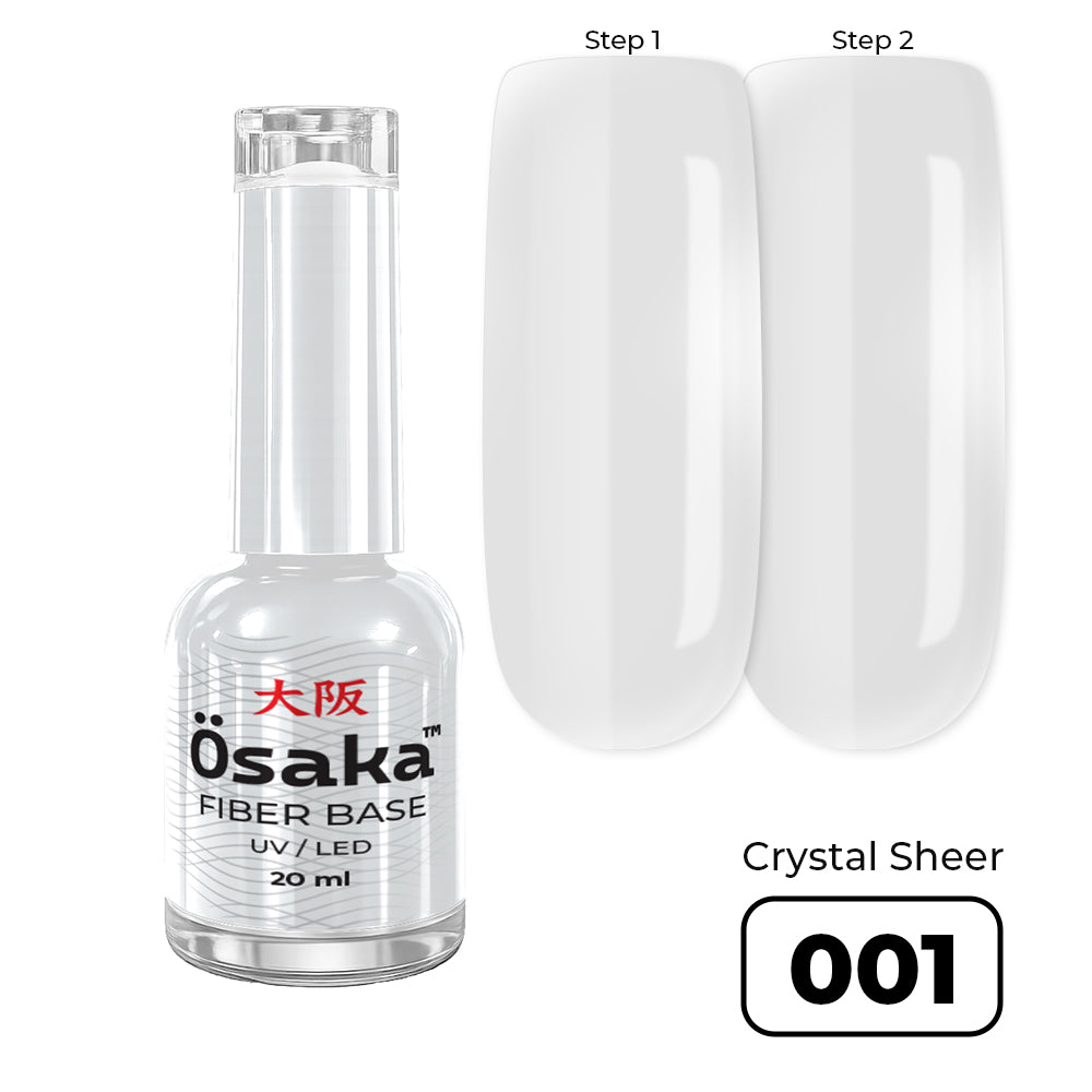 Fiber Base Crystal Sheer 001 - בייס פייבר ג׳ל בצבע 20 מ״ל