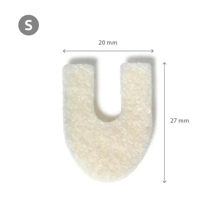 Felt Pads - מדבקות לבד בצורת פרסה להגנה מפני לחץ ושפשוף עובי 2 מ"מ  36 יח' שני גדלים