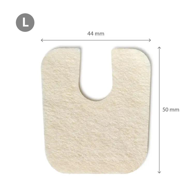 Felt Pads - מדבקות לבד בצורת פרסה להגנה מפני לחץ ושפשוף עובי 2 מ"מ  36 יח' שני גדלים