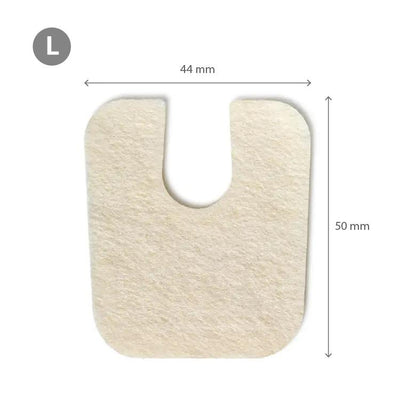 Felt Pads - מדבקות לבד בצורת פרסה להגנה מפני לחץ ושפשוף עובי 2 מ"מ גודל L אריזת 144 יח'