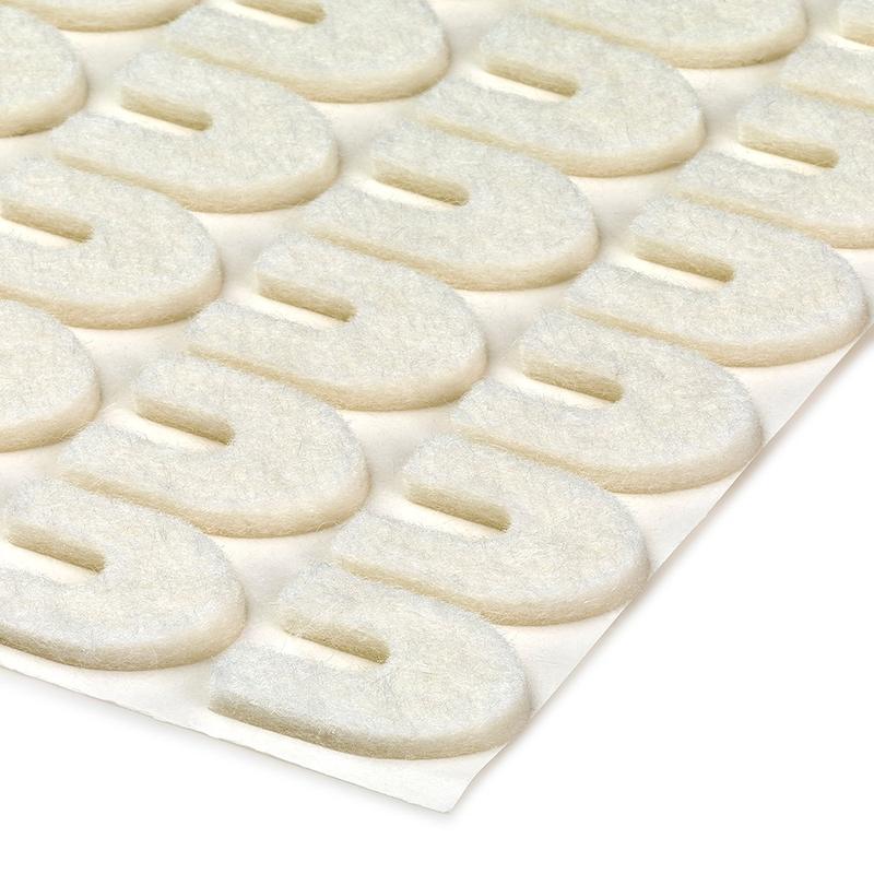 Felt Pads - מדבקות לבד בצורת פרסה להגנה מפני לחץ ושפשוף עובי 2 מ"מ  36 יח' שני גדלים
