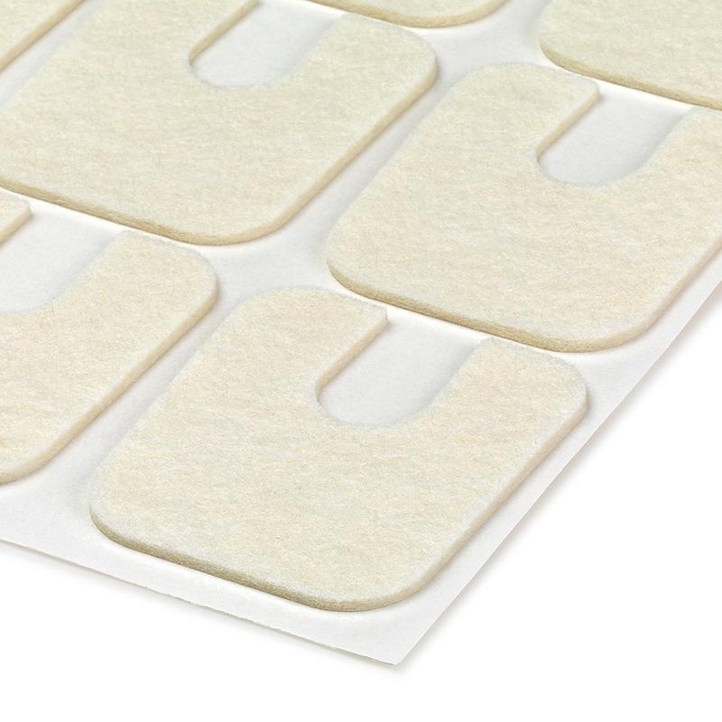 Felt Pads - מדבקות לבד בצורת פרסה להגנה מפני לחץ ושפשוף עובי 2 מ"מ  36 יח' שני גדלים