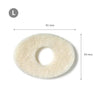 Felt Pads - מדבקות לבד אובליות להגנה מפני לחץ ושפשוף עובי 2 מ"מ גודל L אריזת 216 יח'