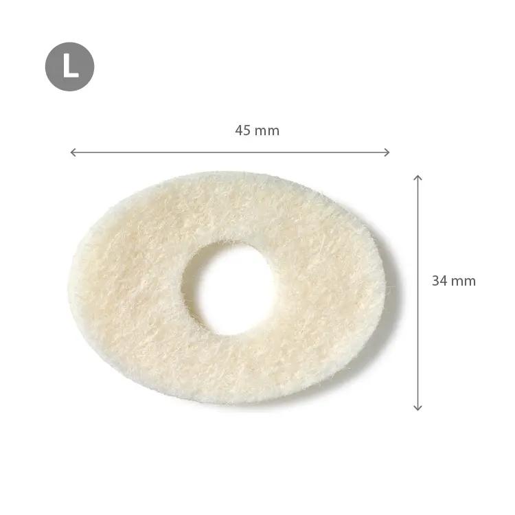 Felt Pads - מדבקות לבד אובליות להגנה מפני לחץ ושפשוף עובי 2 מ"מ גודל L אריזת 216 יח'