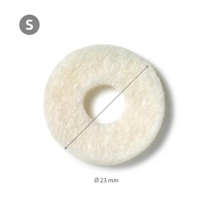 Felt Pads - מדבקות לבד עגולות צמר/ויסקוזה מפני עומסים ולהגנה מפני שפשוף 36 יח' עובי 2 מ״מ שני גדלים