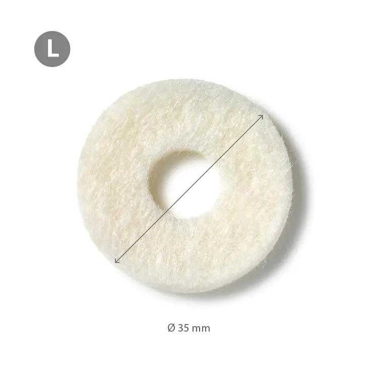 Felt Pads - מדבקות לבד עגולות צמר/ויסקוזה מפני עומסים ולהגנה מפני שפשוף 36 יח' עובי 2 מ״מ שני גדלים