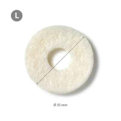 Felt Pads - מדבקות לבד עגולות צמר/ויסקוזה להגנה מפני לחץ ושפשוף עובי 2 מ"מ גודל L אריזת 264 יח'
