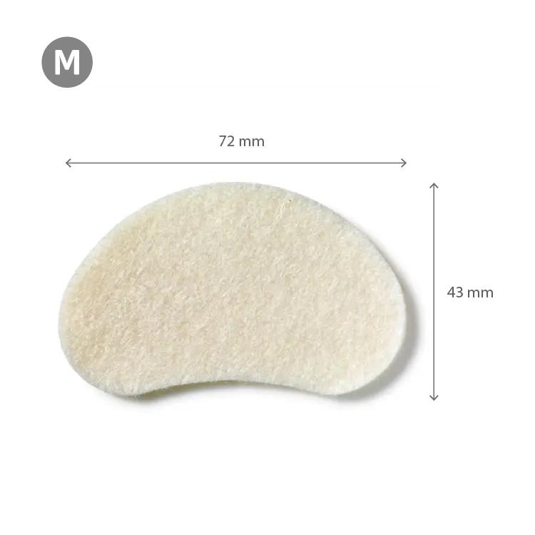 Felt Pads - מדבקות לבד בצורת כליה להגנה מפני לחץ ושפשוף עובי 2 מ"מ גודל M אריזת 120 יח'