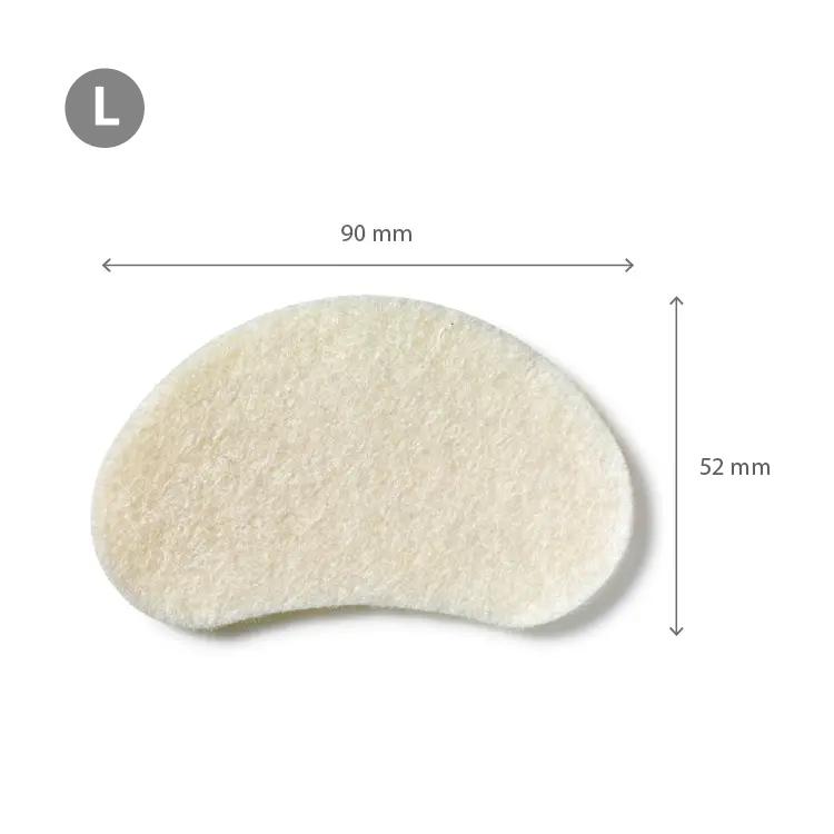 Felt Pads - מדבקות לבד בצורת כליה להגנה מפני לחץ ושפשוף עובי 2 מ"מ גודל L אריזת 64 יח'