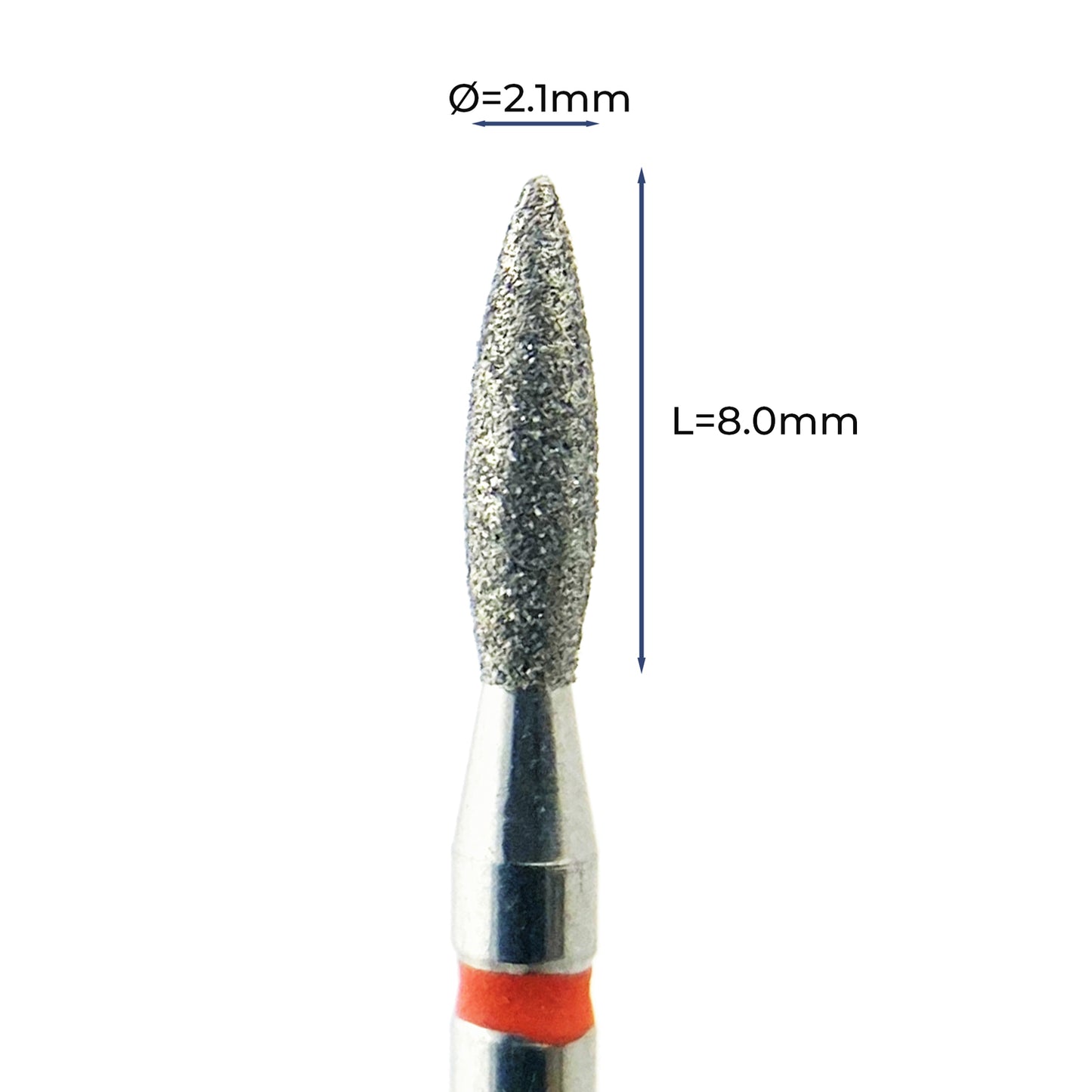 מקדח ראש שיוף יהלום לסלון יופי "להבה" אדום עדין 021