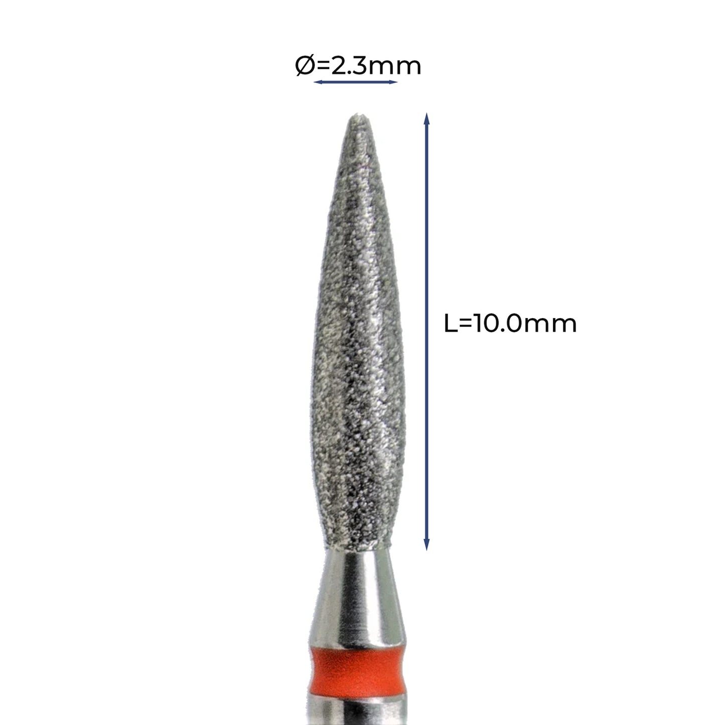 מקדח ראש שיוף יהלום לסלון יופי "להבה" אדום עדין 023