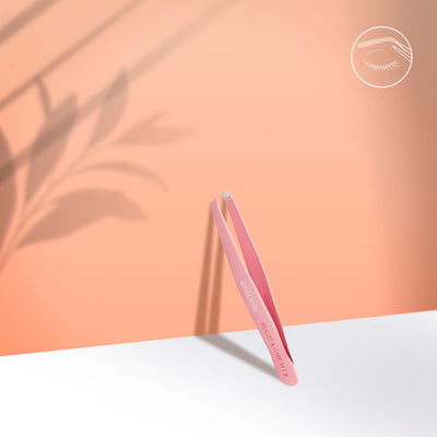Eyebrow Tweezers Wide Slant 11/3 פינצטה ורודה לעיצוב גבות סטאלקס