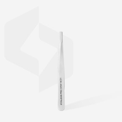 Eyebrow Tweezers Wide Straight Edge 10/1 פינצטה לעיצוב גבות סטאלקס