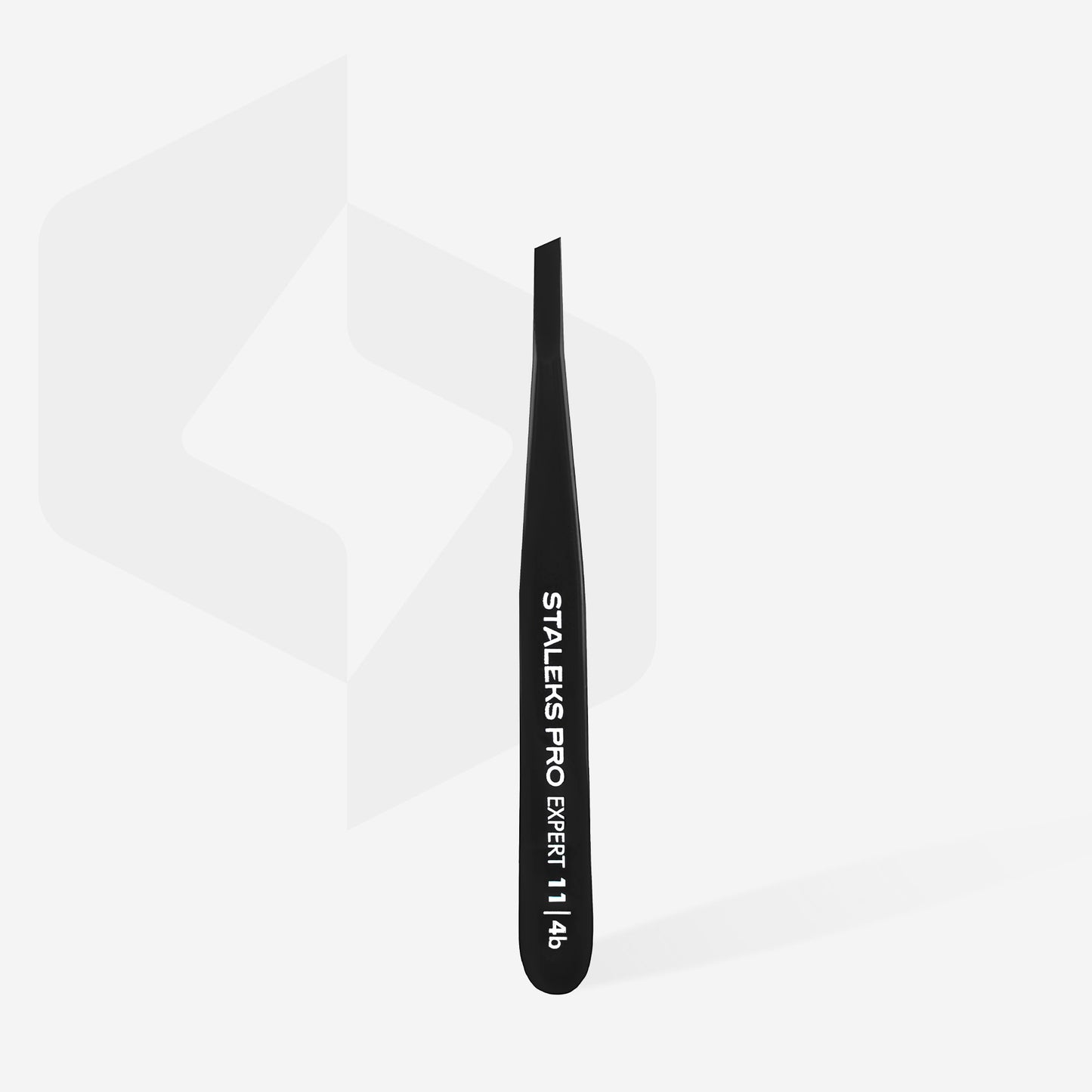 Eyebrow Tweezers Narrow Slant Black 11/4B פינצטה שחורה לעיצוב גבות סטאלקס