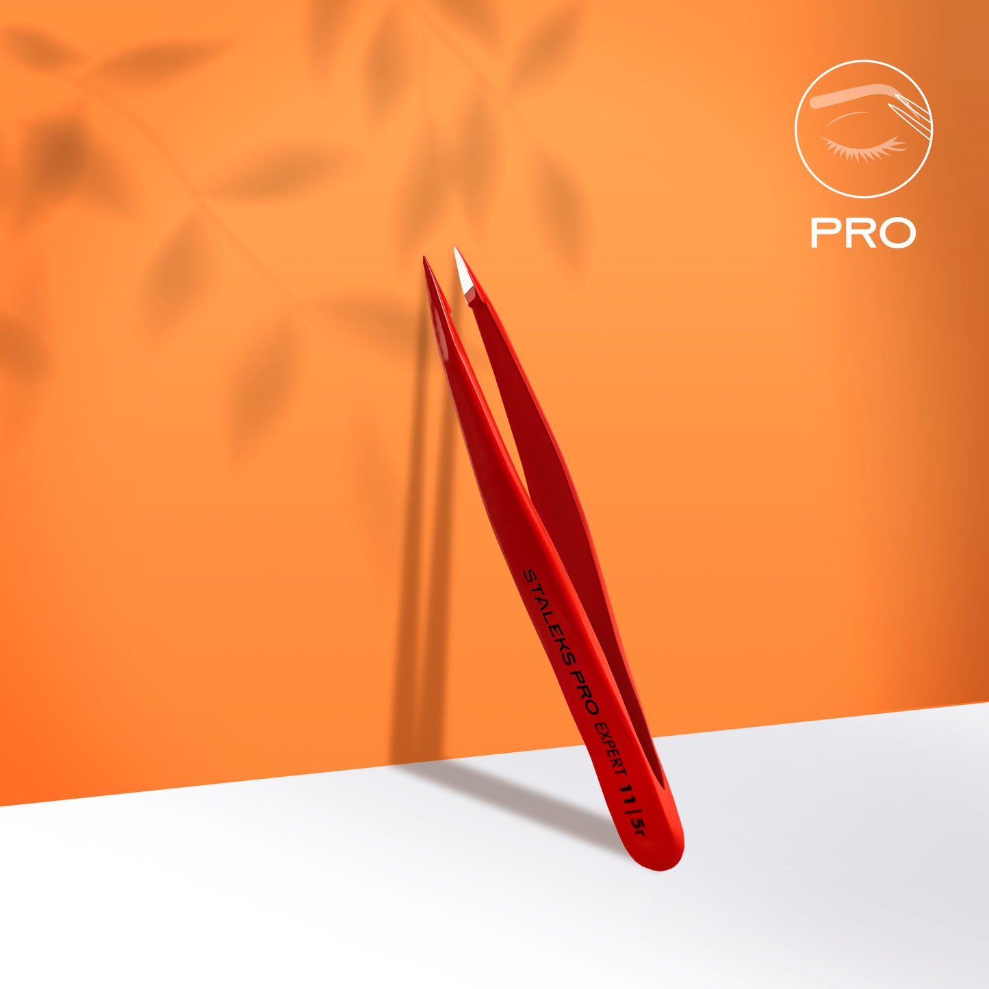 Eyebrow Tweezers Point Red 11/5R פינצטה אדומה לעיצוב גבות סטאלקס