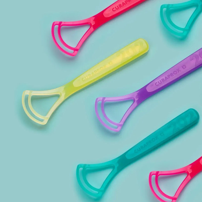 קורפרוקס מנקה לשון להסרה יסודית של חיידקים Tongue Cleaner, Double Blade