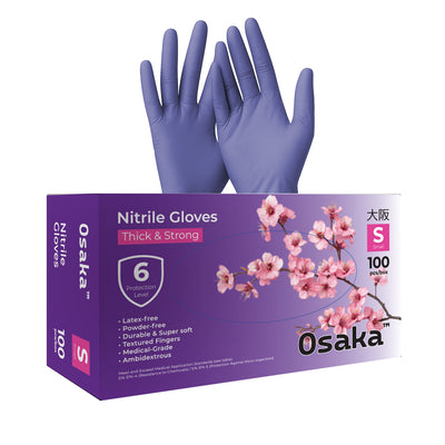 Nitrile Gloves - כפפות ניטריל מקצועיות 3.5 גרם צבע סגול Osaka